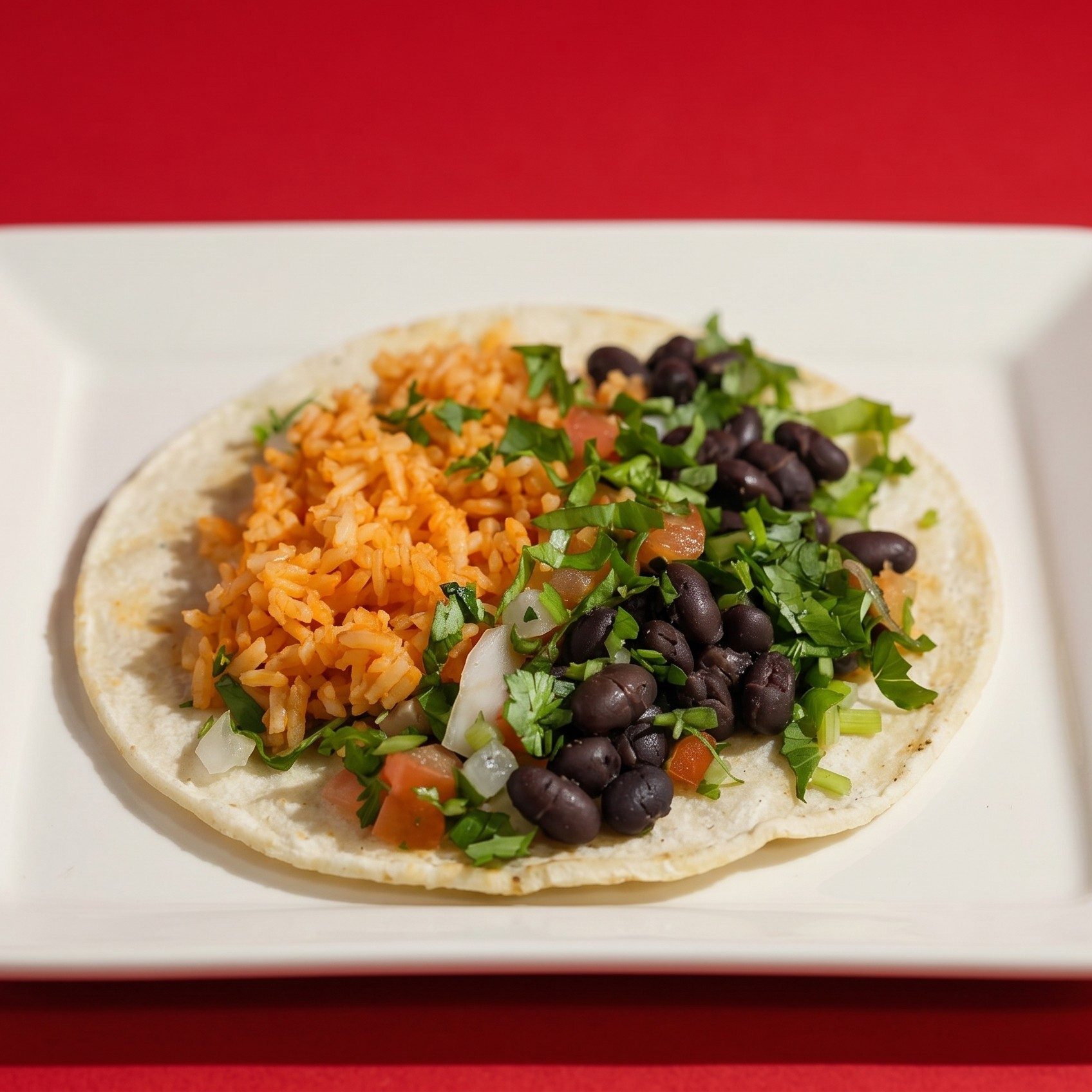 Rice and Beans Taco.