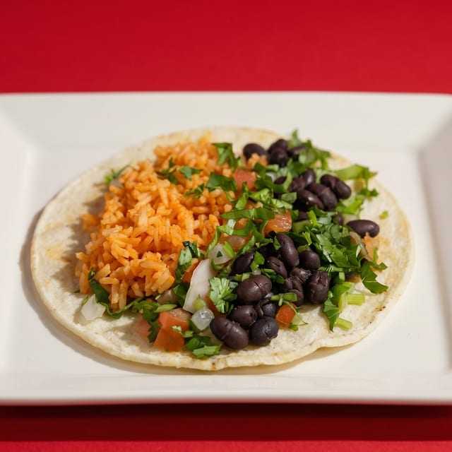 Rice and Beans Taco.